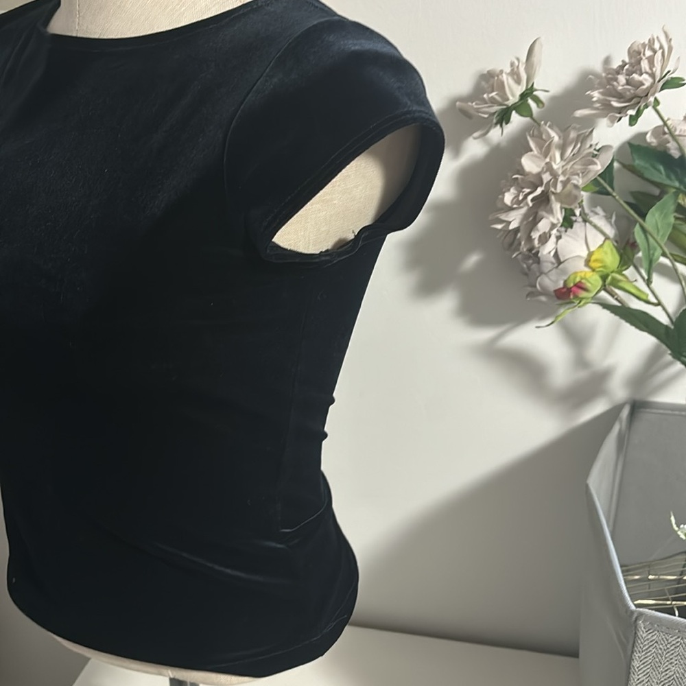 Velvet Open Back Top - Picture 2 of 5